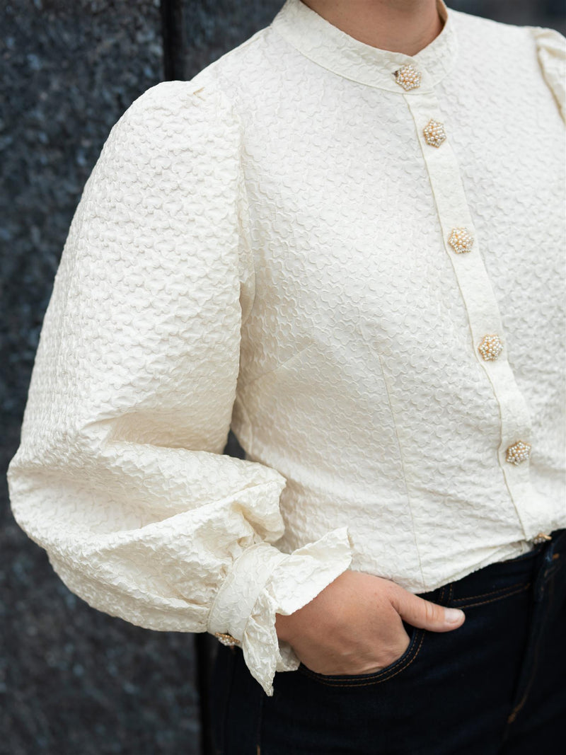 Janne Formoe Puffogfjongblusen Bright White