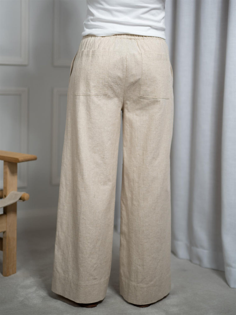Christian Aks Luna Linen Trouser Sand