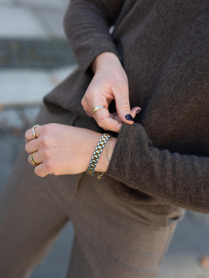 Davida Curved Turtleneck Cacao