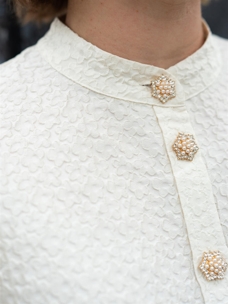 Janne Formoe Puffogfjongblusen Bright White