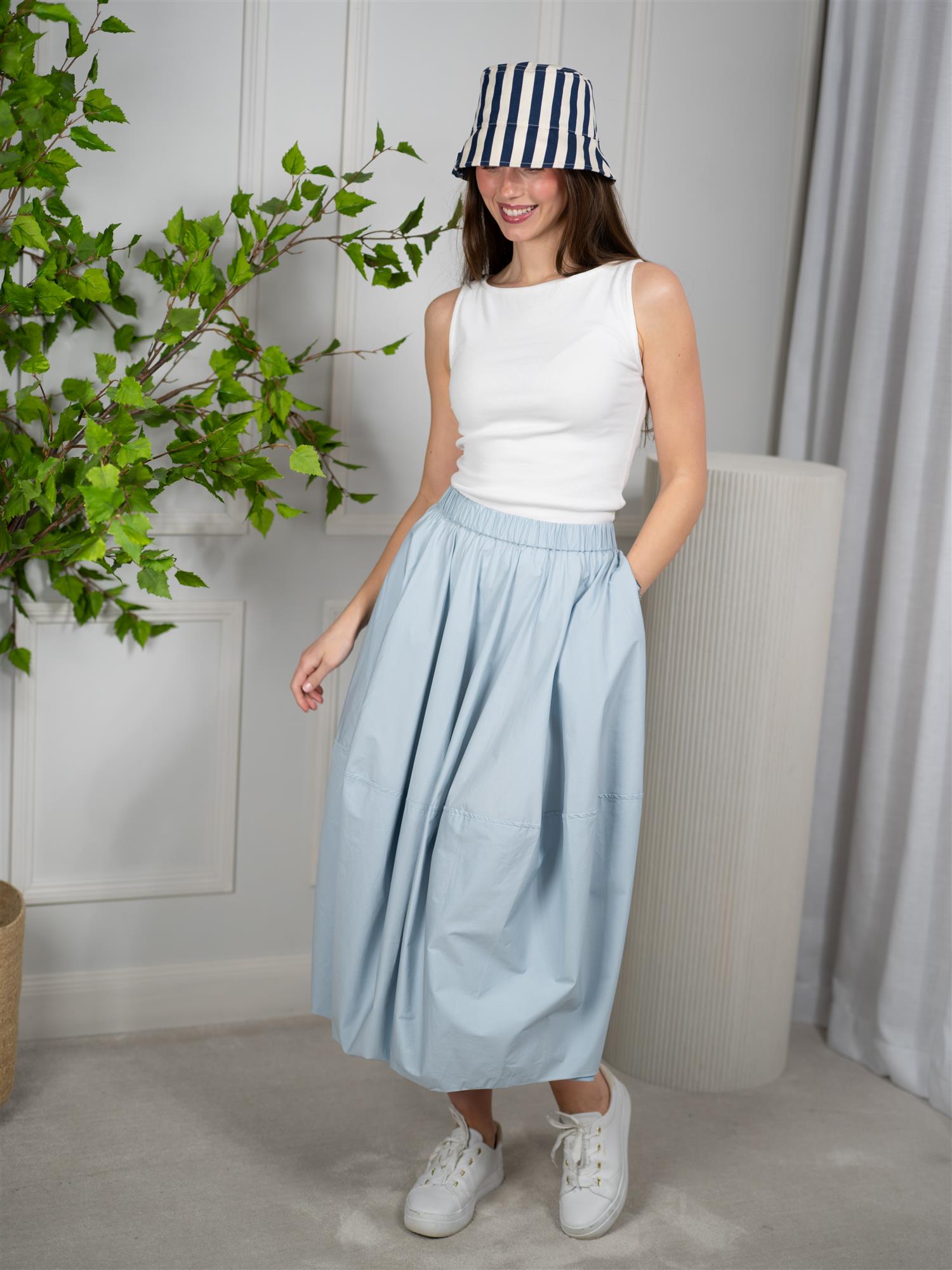 ONE and OTHER Lisette Skirt Light Blue