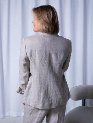 Sand Ginette Pointy Blazer Beige