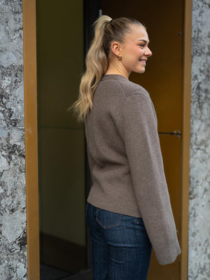 Natura Cashmere Julia Cardigan Brown