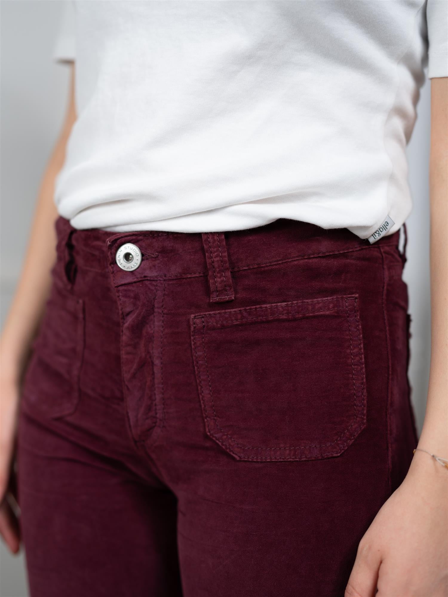 Denim Studio Jim Palatine Cord Bordeaux