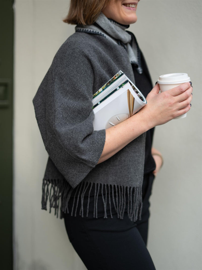 Christian Aks Keyla Lambswool Jacket Grey Mel