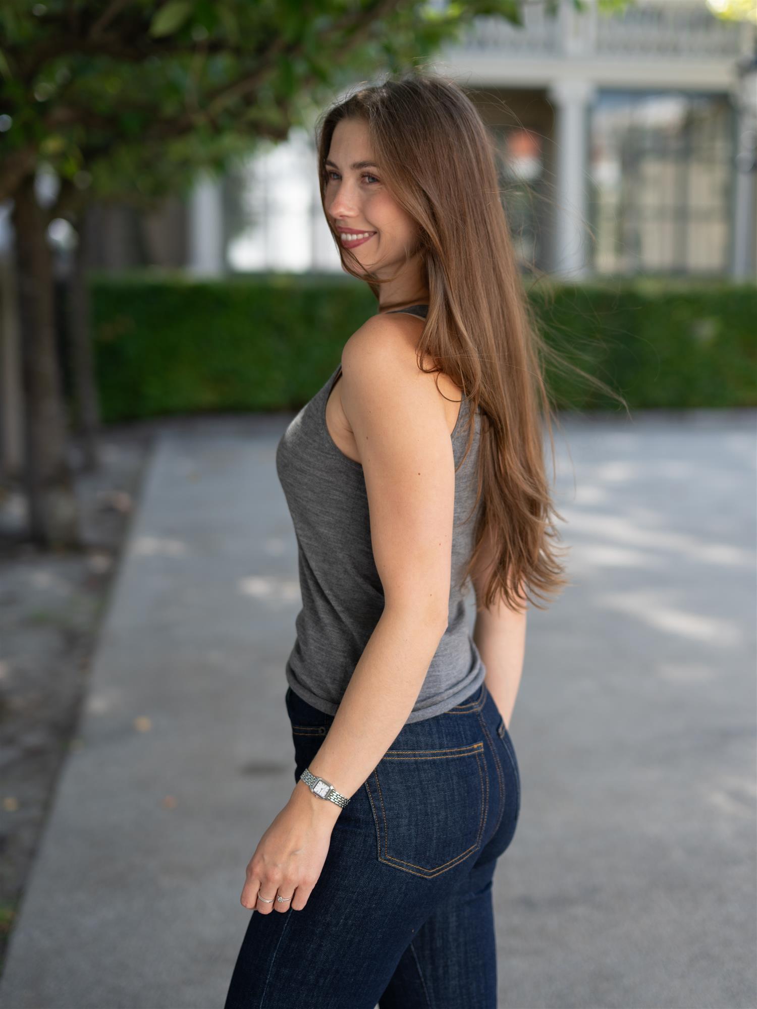 Emmie Tank Top Stone Grey