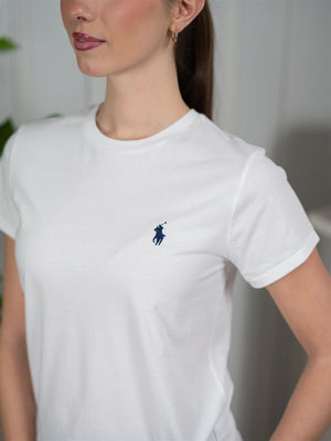 Polo Classic Cotton Crewneck Tee White