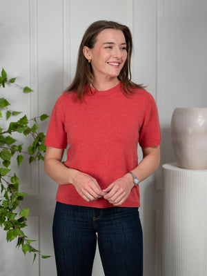 Dear Dharma Linea Tee Coral