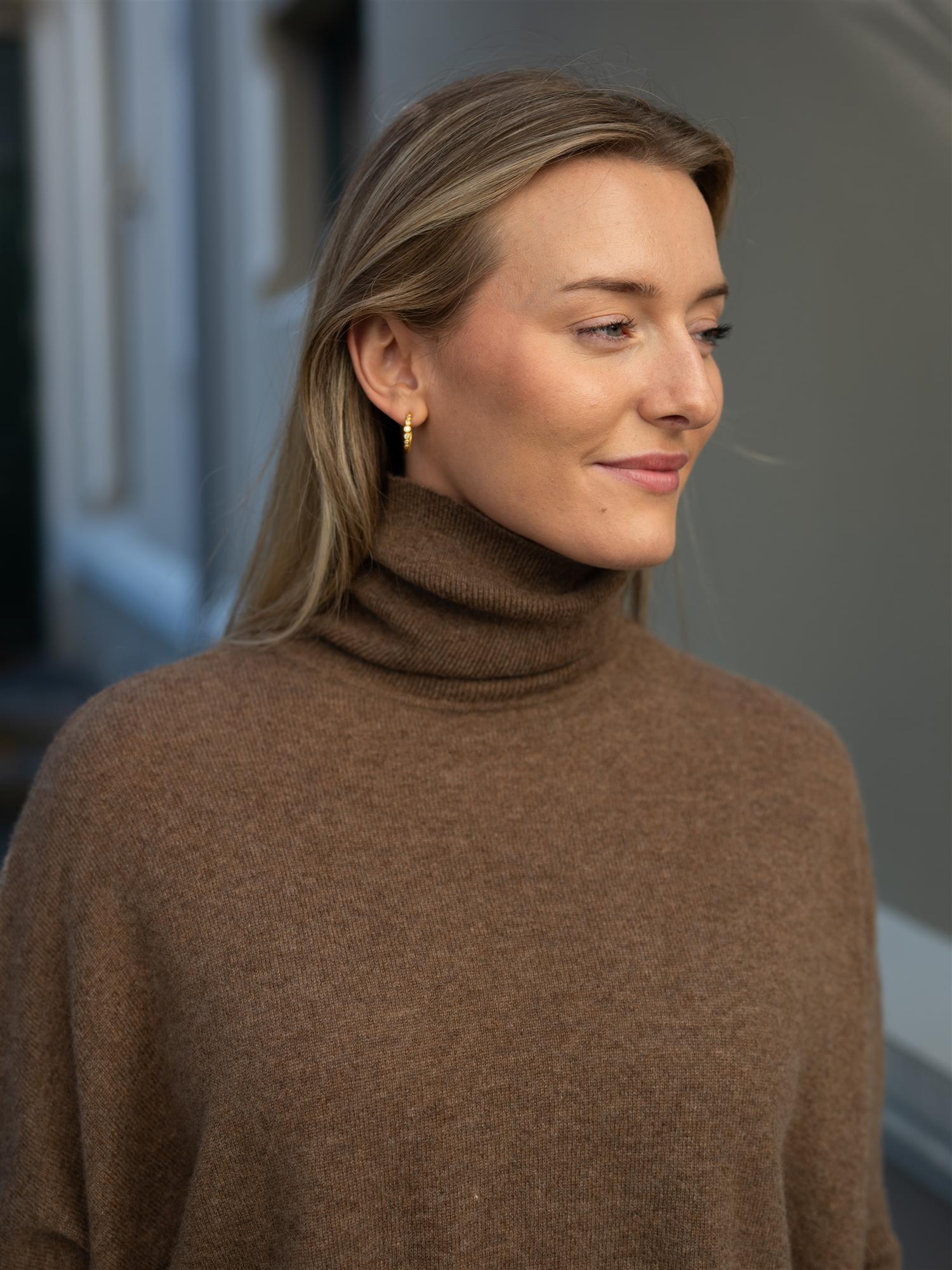 Margareth Poncho Cafe Au Lait