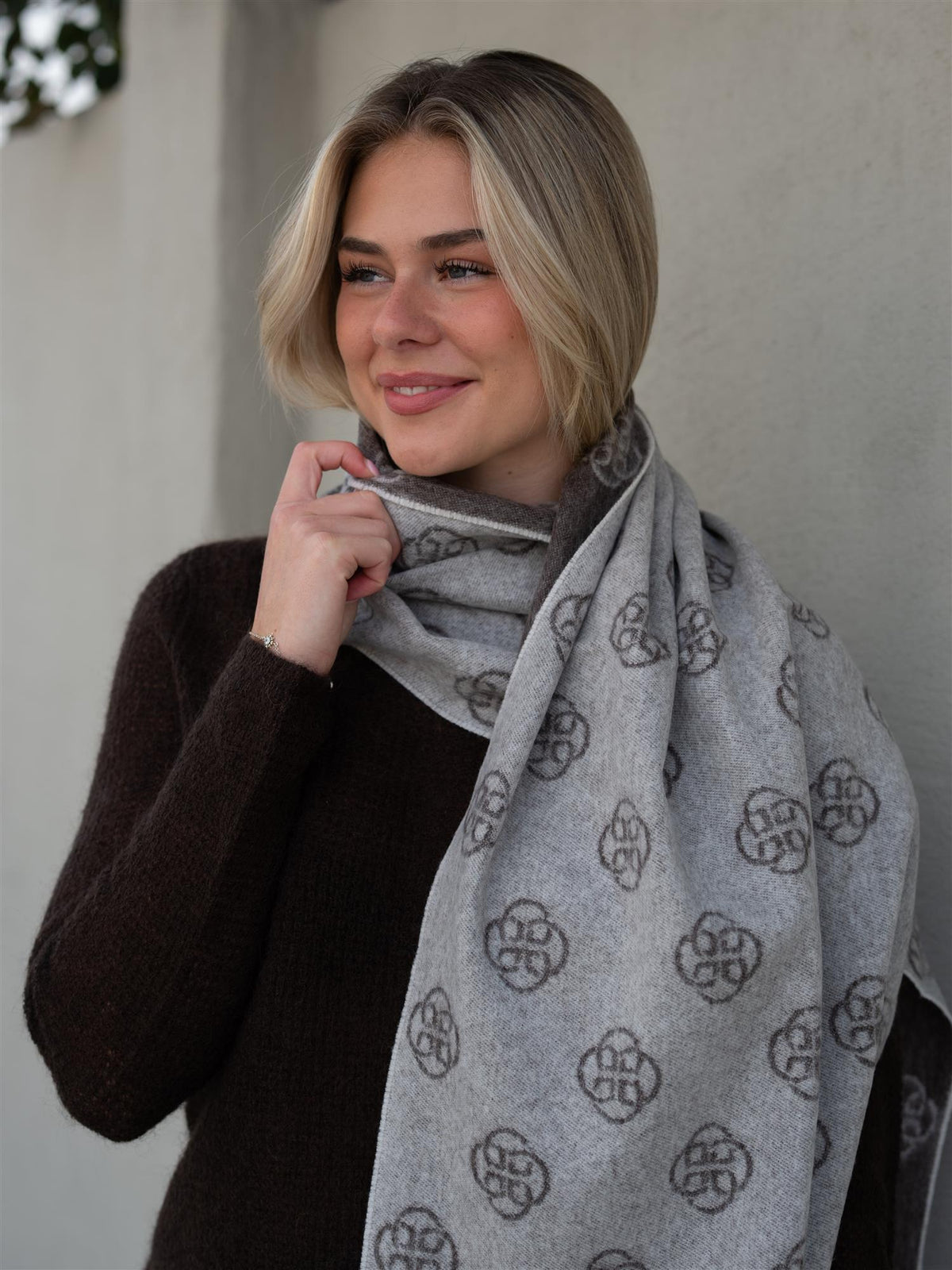 Monogram Wool Scarf