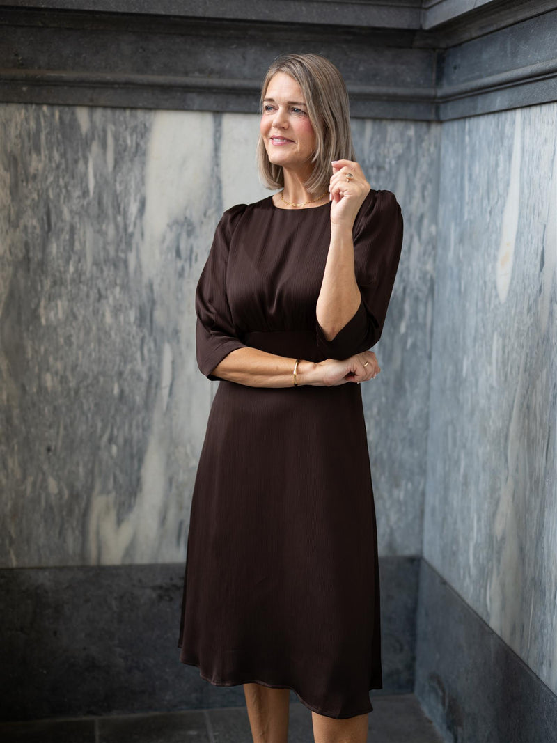 Riccovero Cinco Dress Brown