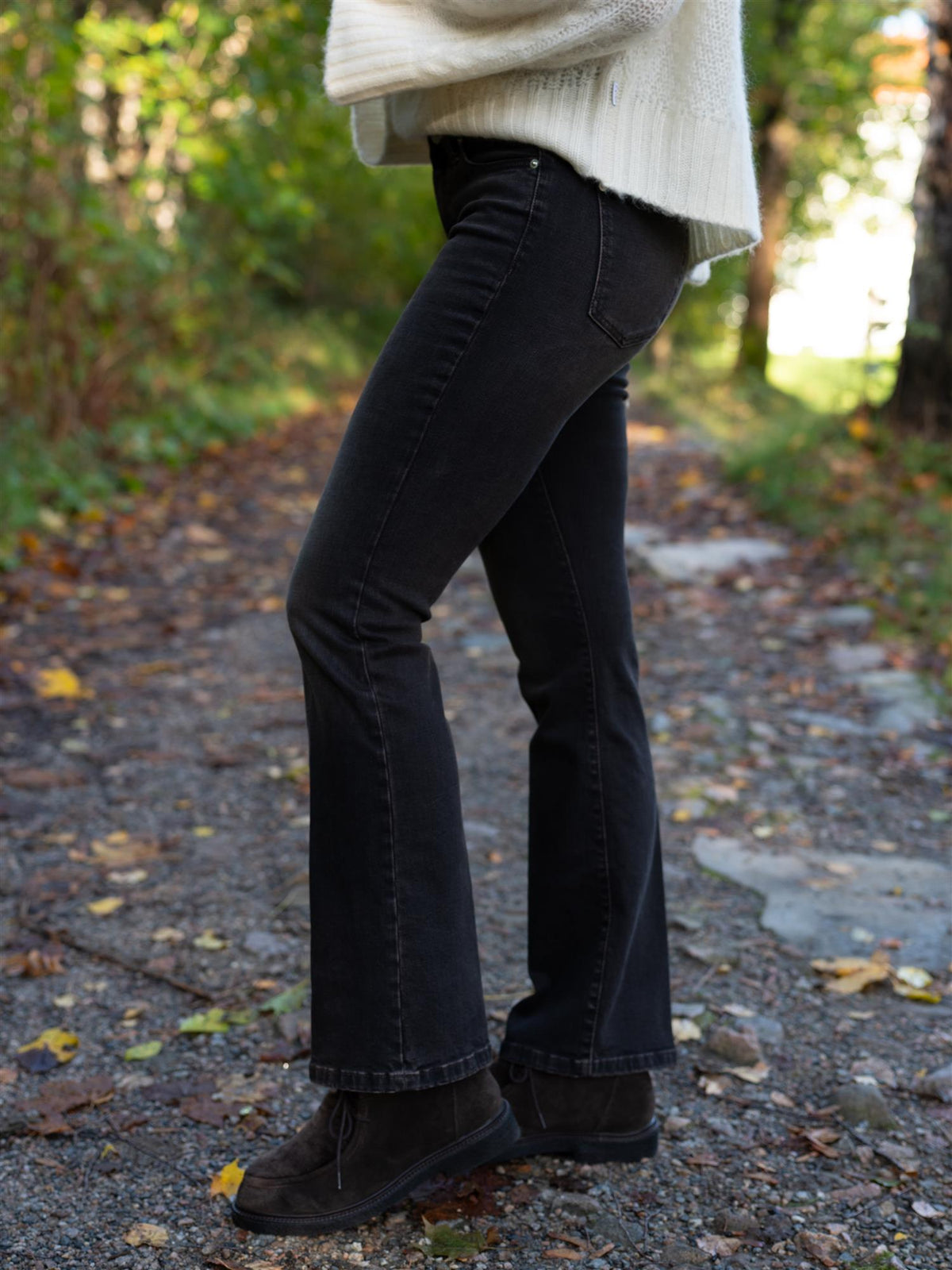 Paris Flared Mocca Overdyed