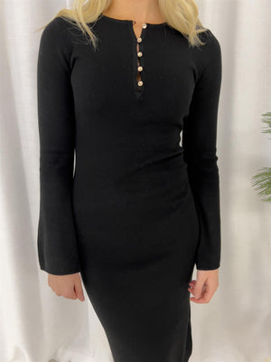Lexington Anya Knitted dress Black
