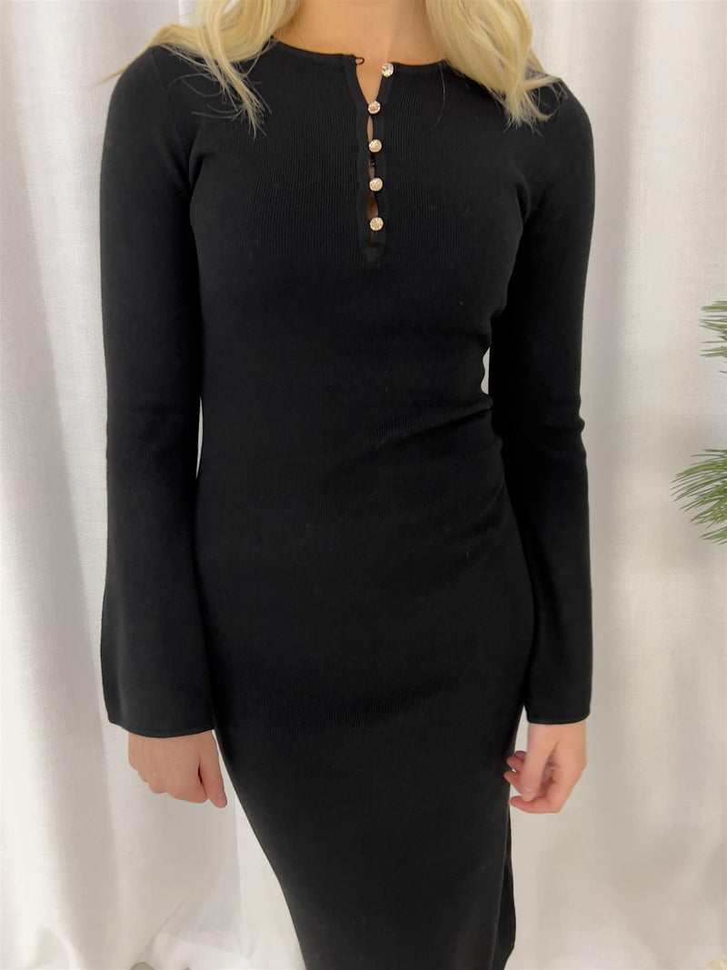 Lexington Anya Knitted dress Black