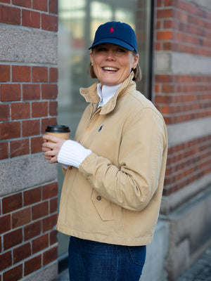 Polo Cotton Canvas Jacket Khaki