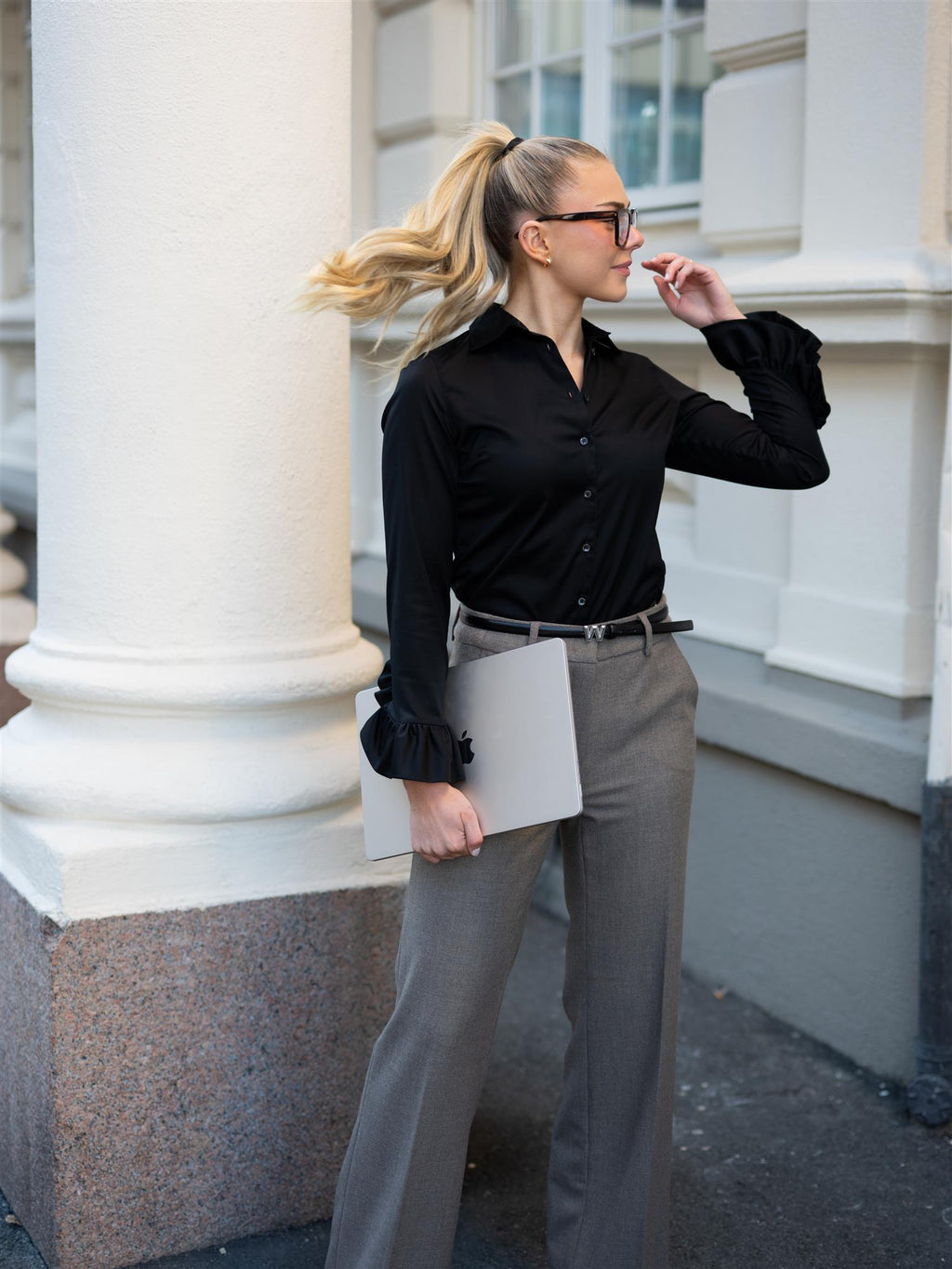 Stenströms Karola Shirt Black