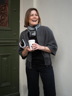 Christian Aks Keyla Lambswool Jacket Grey Mel