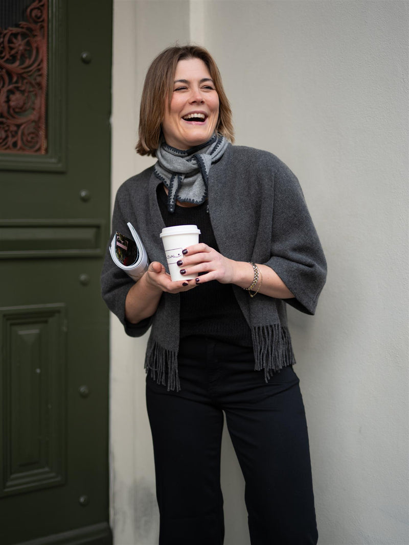 Christian Aks Keyla Lambswool Jacket Grey Mel