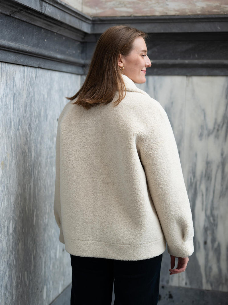 Busnel Mei Shearling Jacket Ecru