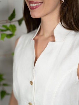 Stenströms Lara Vest Offwhite