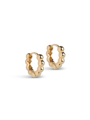 Enamel Ball Small Hoops