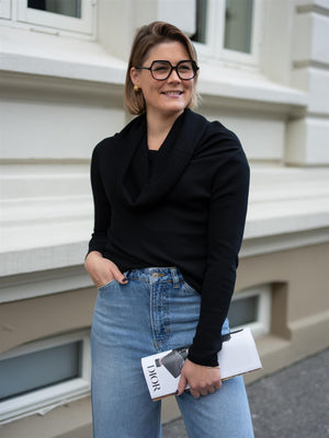 Christian Aks Delphine Merino Top Black