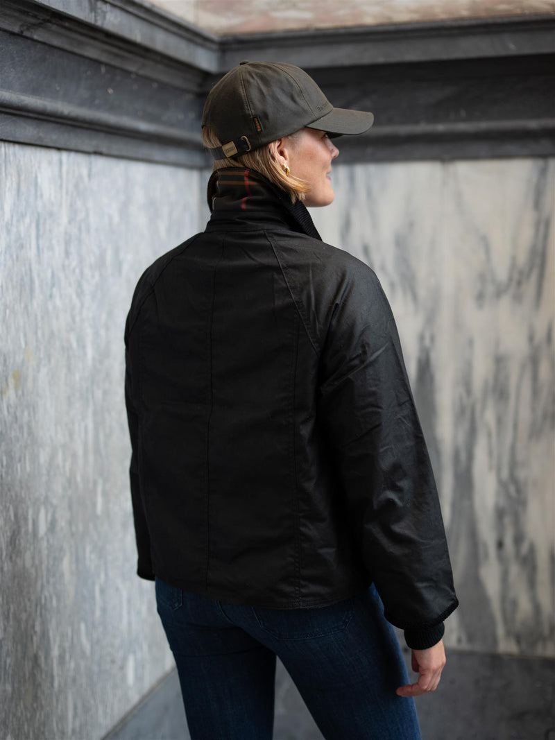 Barbour Cropped Beadnell Wax Jacket