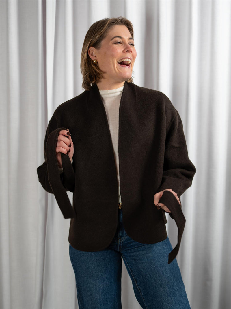 ONE and OTHER Greta Wool Jacket Espresso