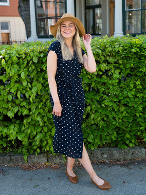 Gant Reg Dot Print Caftan Dress
