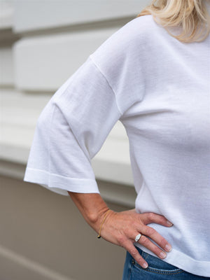 Christian Aks Tia Merino Knit White