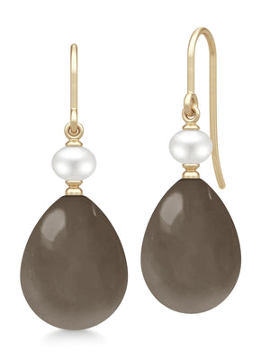 Julie Sandlau Elina Earrings Chocolate Moonstone