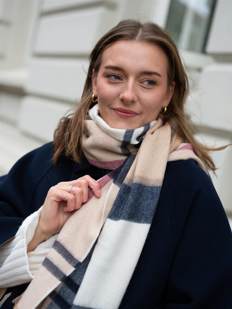 Barbour Rosefield Tartan Scarf Brown