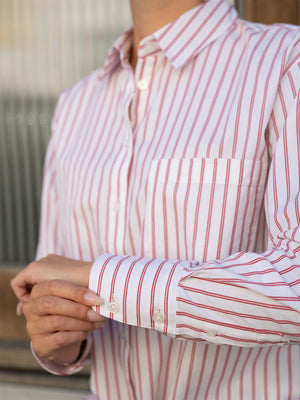 Camilla Pihl Bibi Stripe Shirt Red Stripe