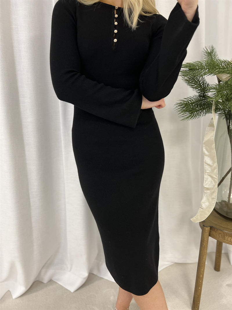 Lexington Anya Knitted dress Black