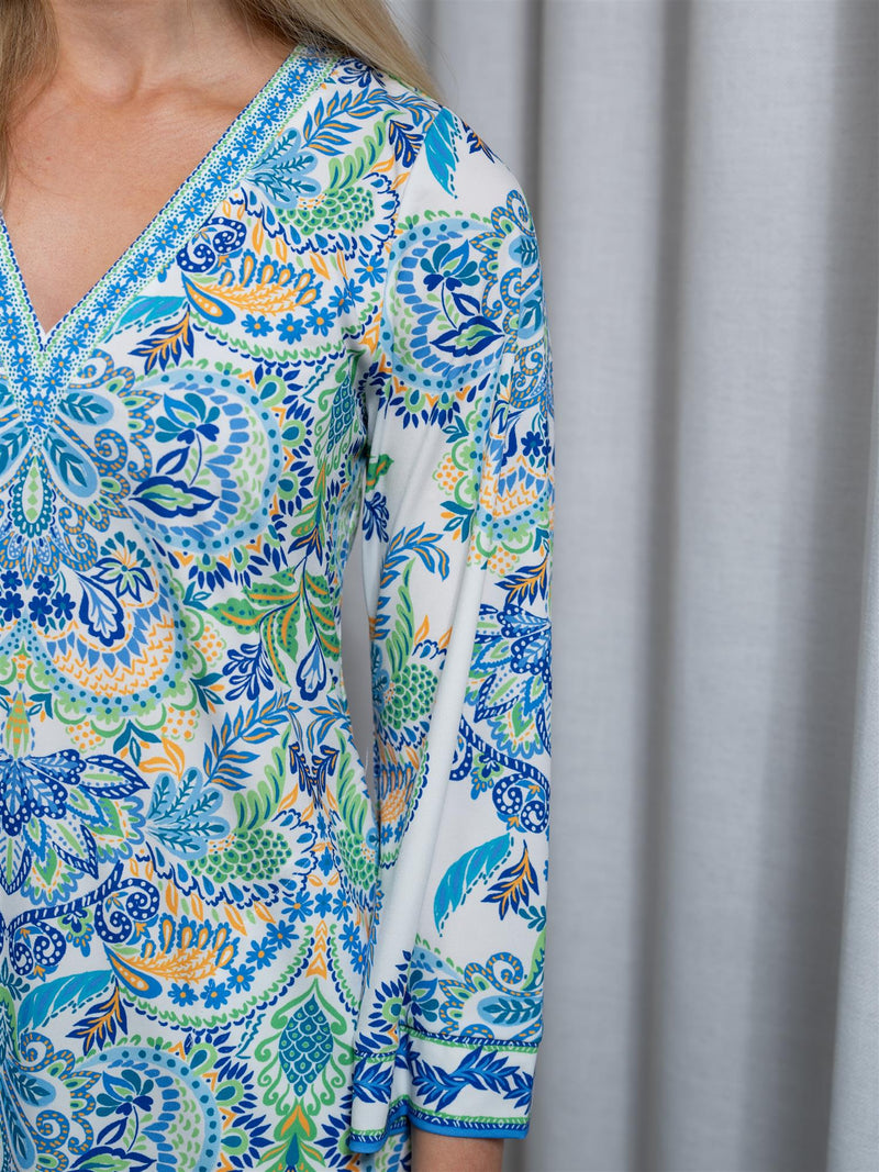 Hale Bob Aila Midi Dress Blue