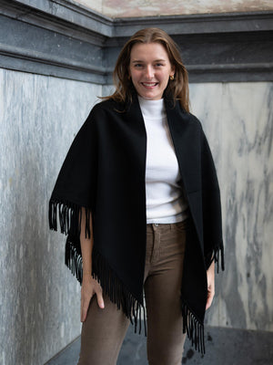 Christian Aks Alba Wool Scarf Black