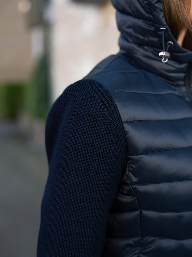 Colmar Hooded Jacket With Knitted Sleeves