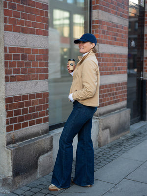 Polo Cotton Canvas Jacket Khaki