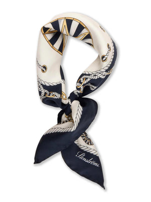 Stenströms Scarf 50x50 Navy Pattern