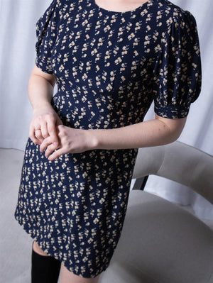 Camilla Pihl Allegra Dress Navy Hortensia