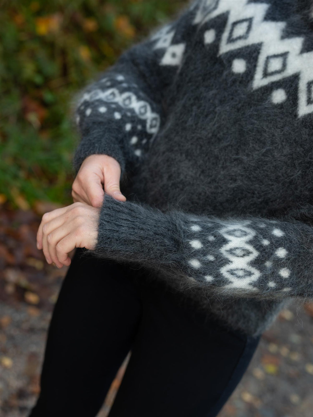Kylie Chunky Sweater Charcoal