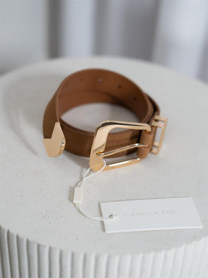 Camilla Pihl Bennett Belt Camel Gold