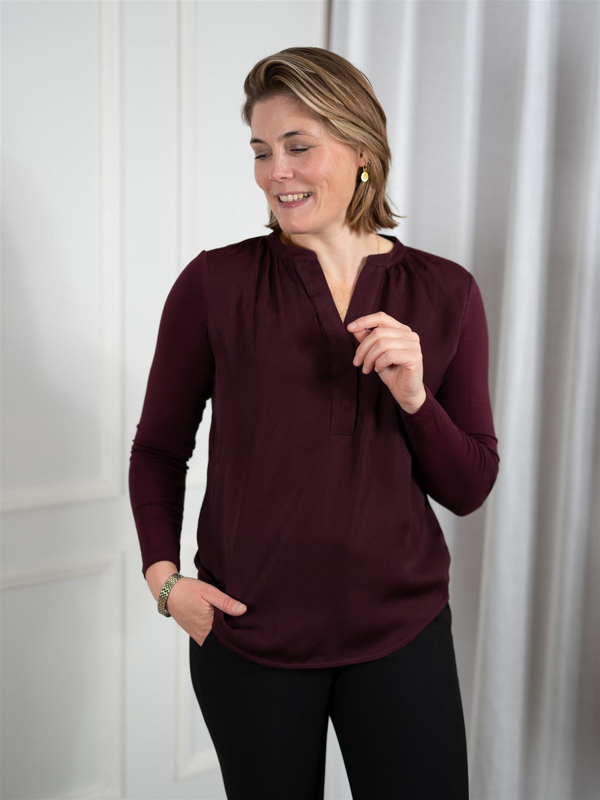 Jenner Top Dark Wine