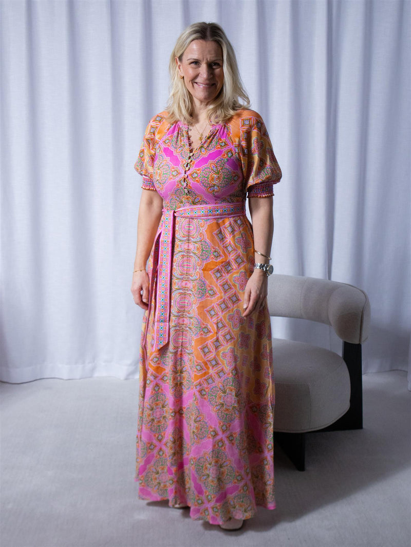 Hale Bob Naya Maxi Dress Pink
