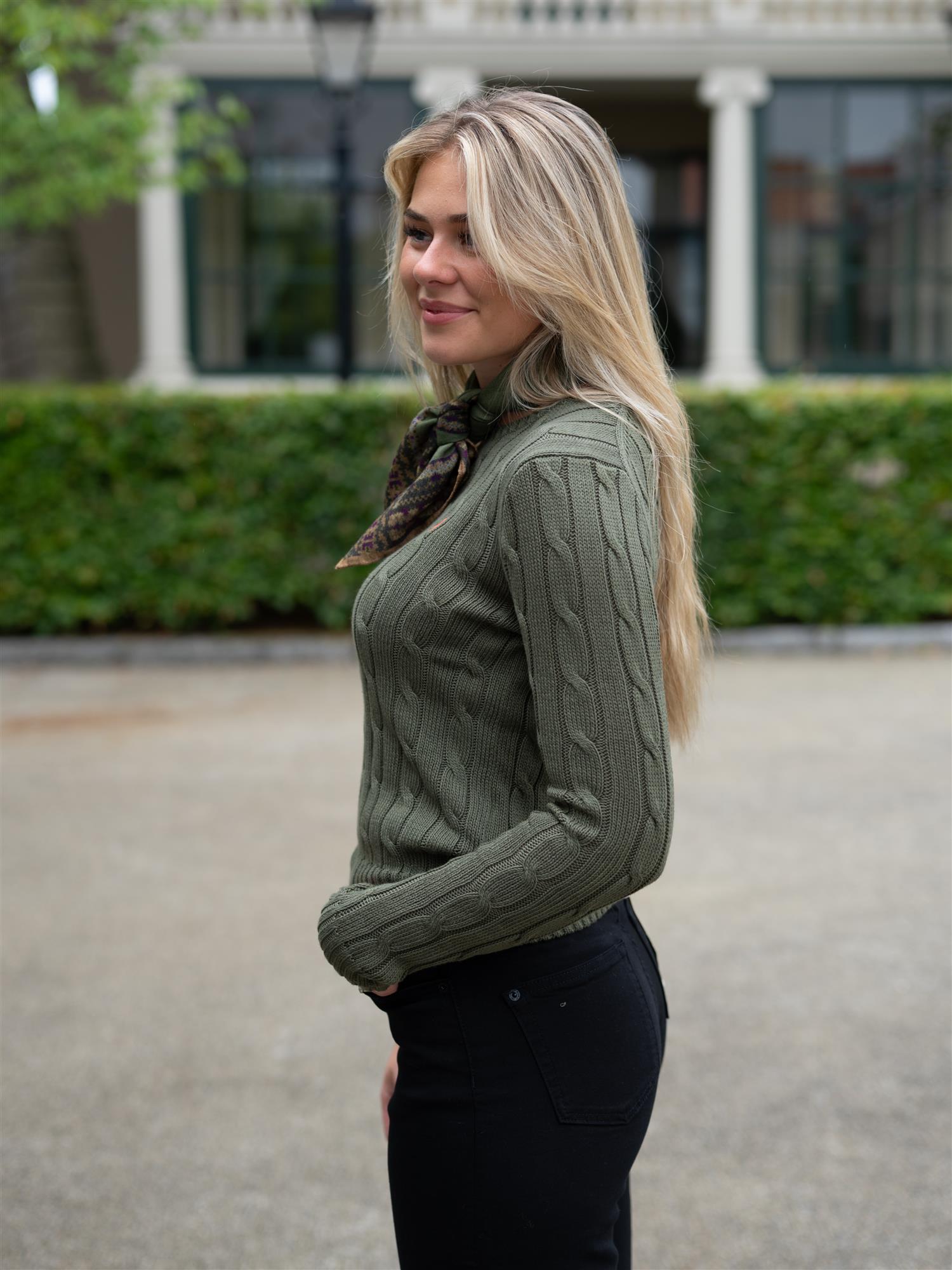 Julianna Long Sleeve Pullover Green
