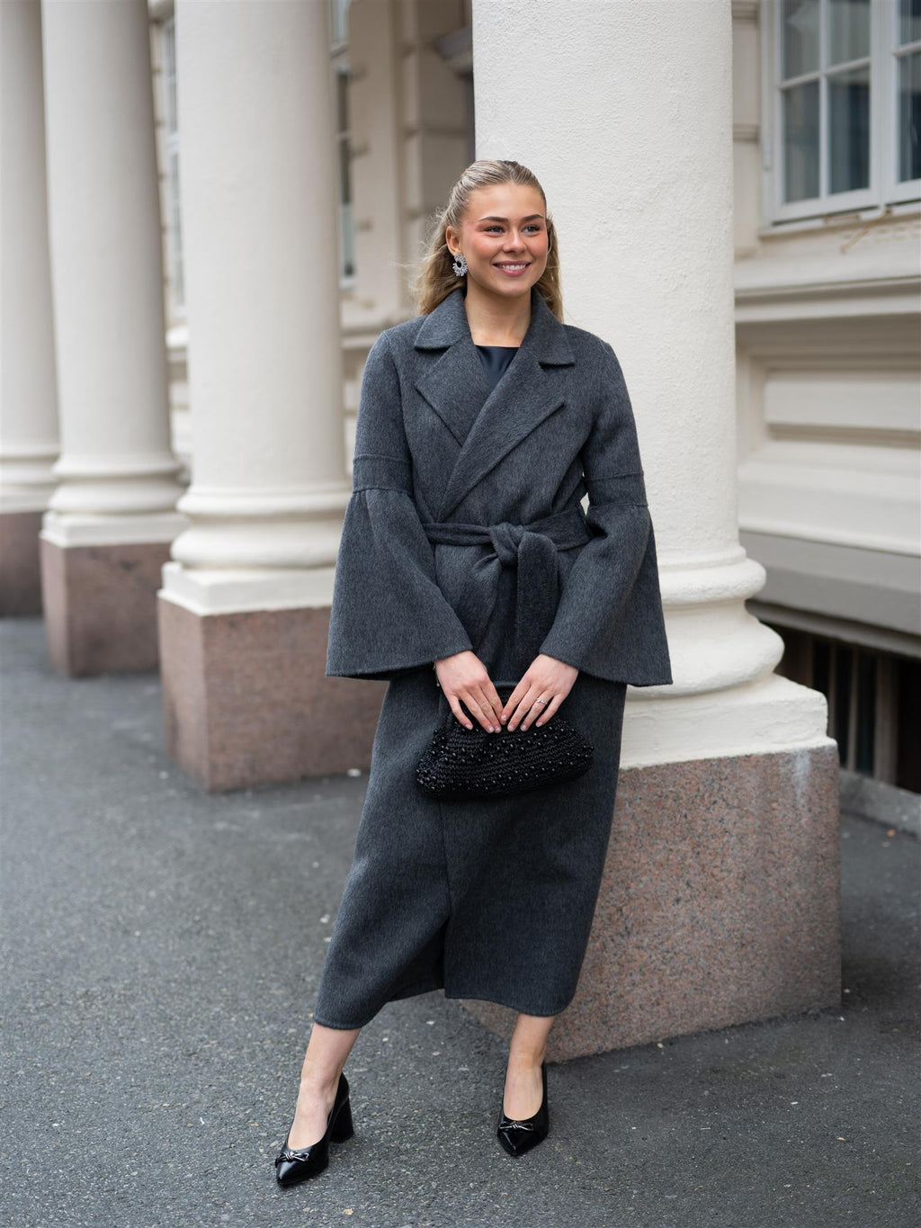 Ella&il Juli Coat Dark Grey