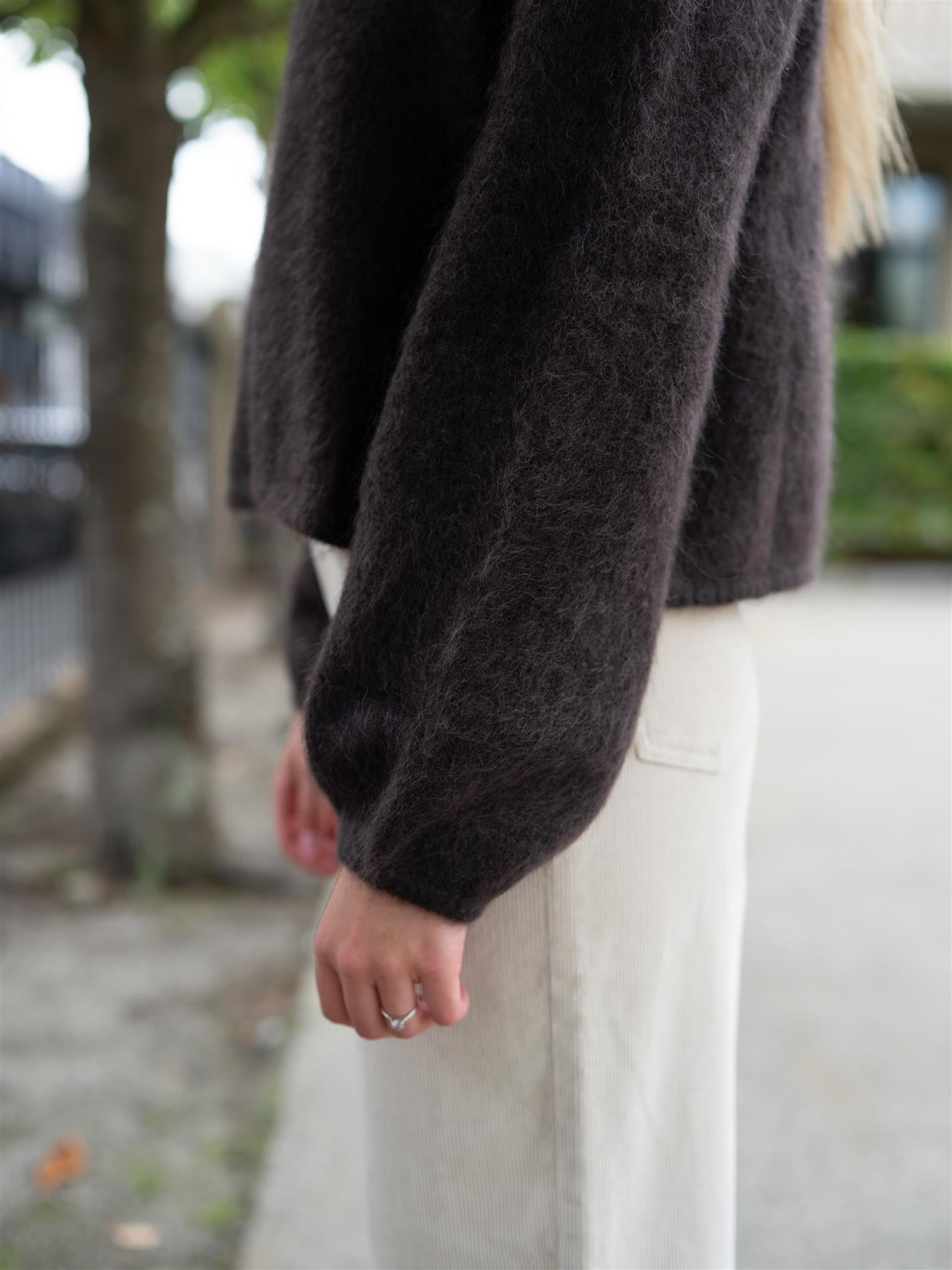 Amelia Chunky Cardigan Dark Brown