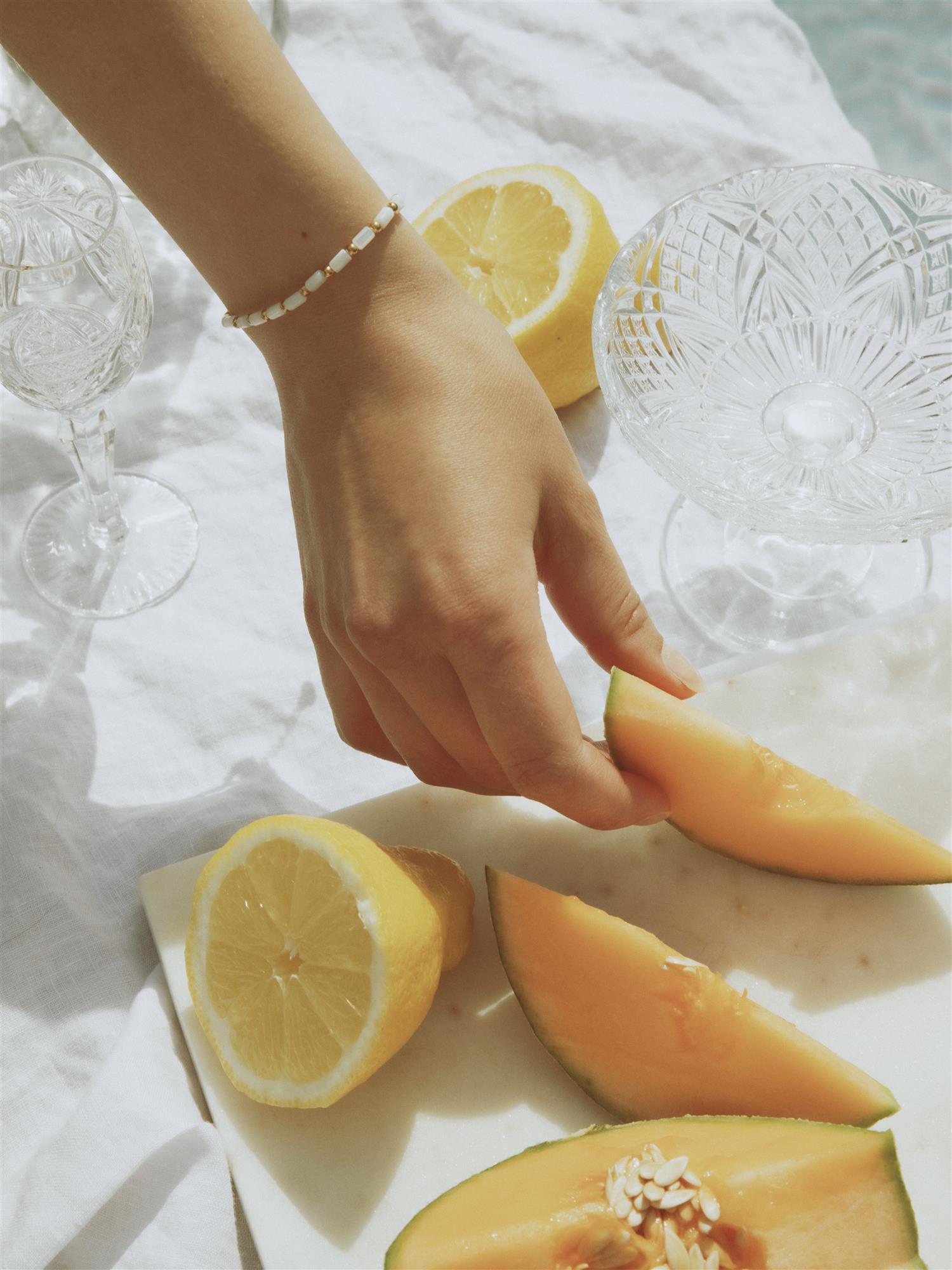 Camilla Pihl The White Shell Bracelet Off-White