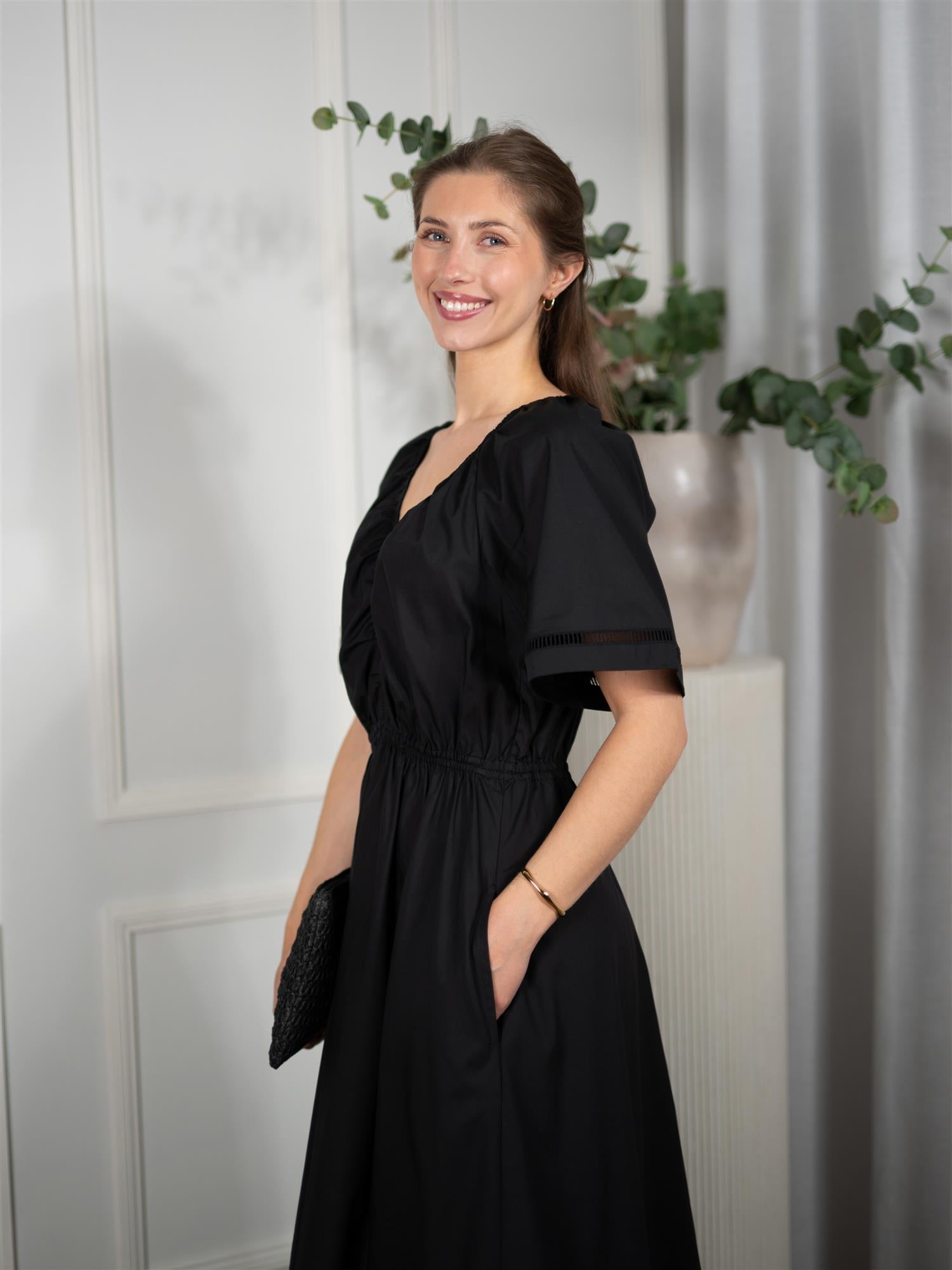 AKS LABEL Fiola Poplin Dress