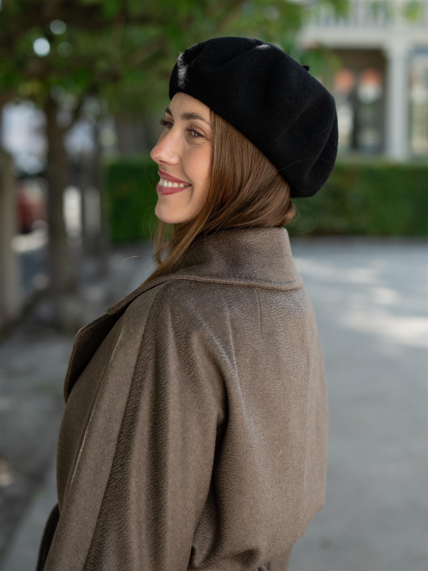 Beret Hat Black
